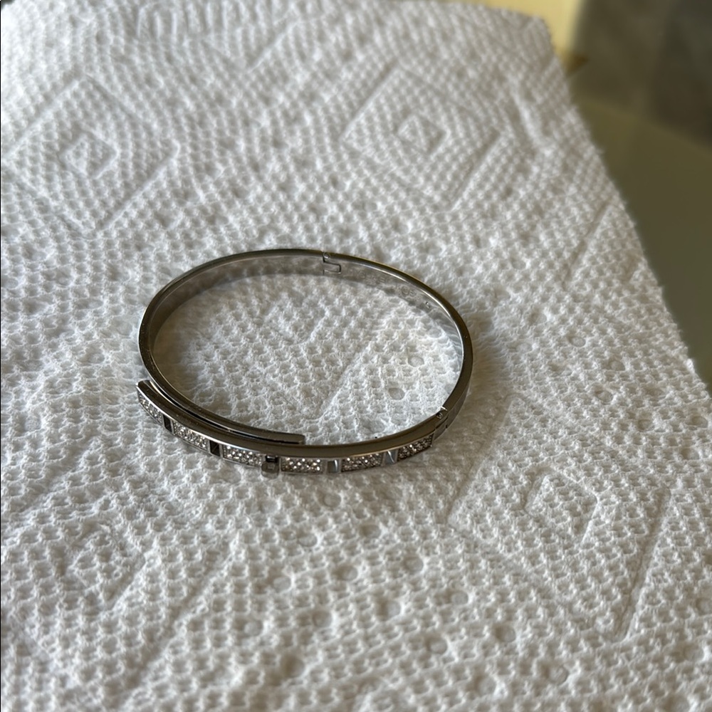 Michael Kors Elegant Silver Bangle Bracelet